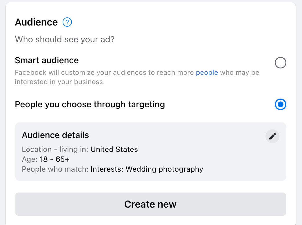 set your audience