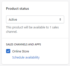 Product Status