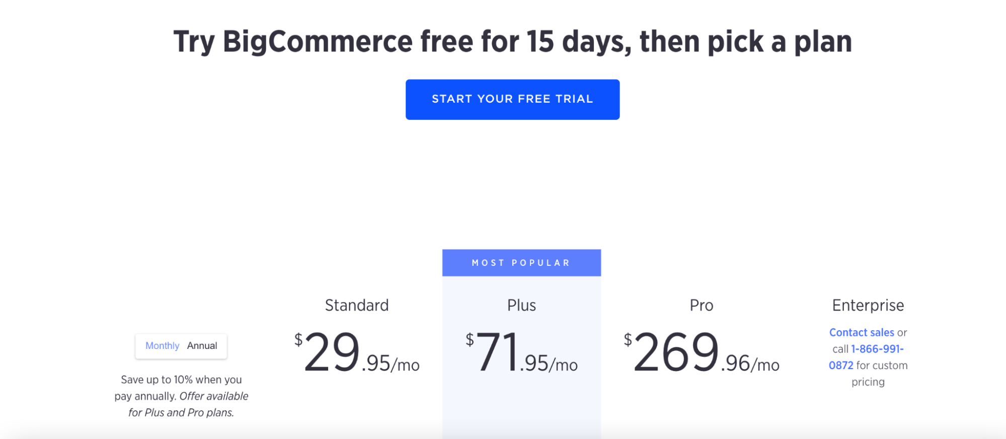 Bigcommerce  pricing