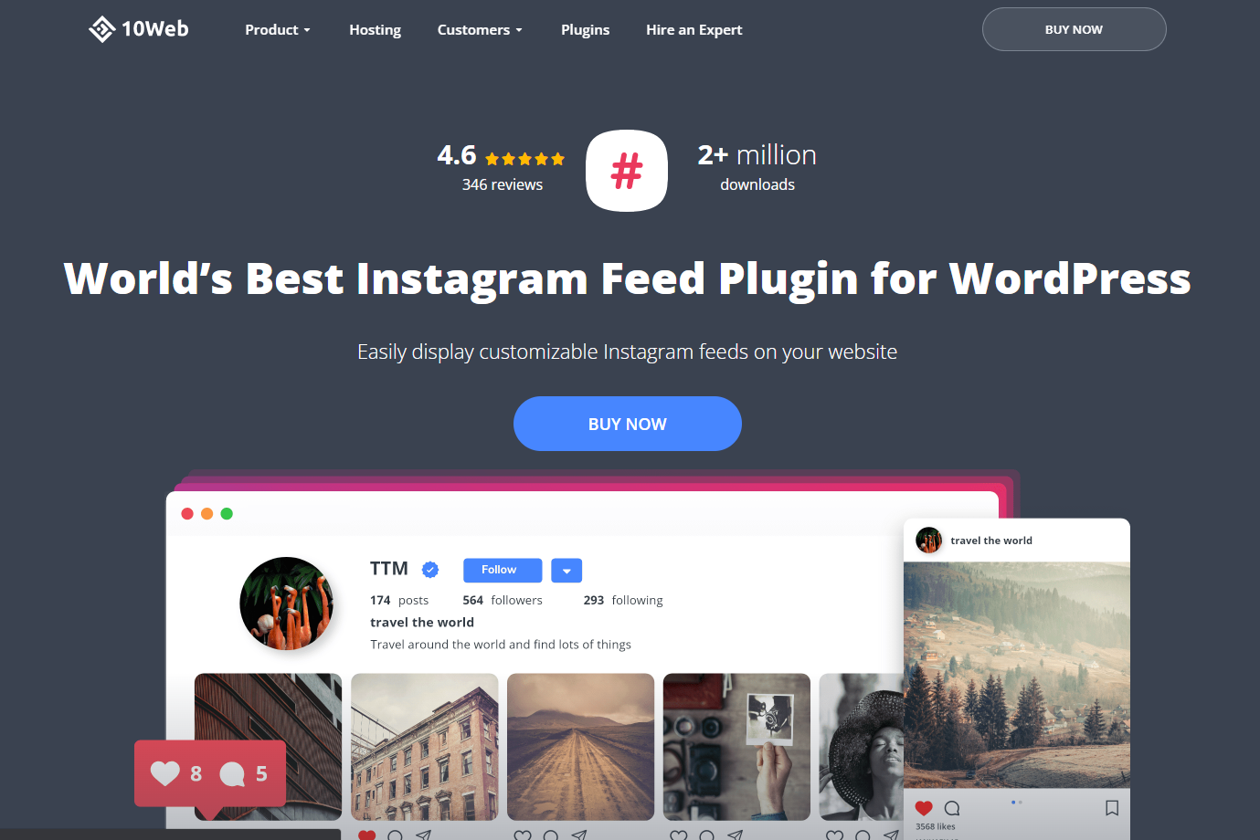 10Web Social Photo Feed