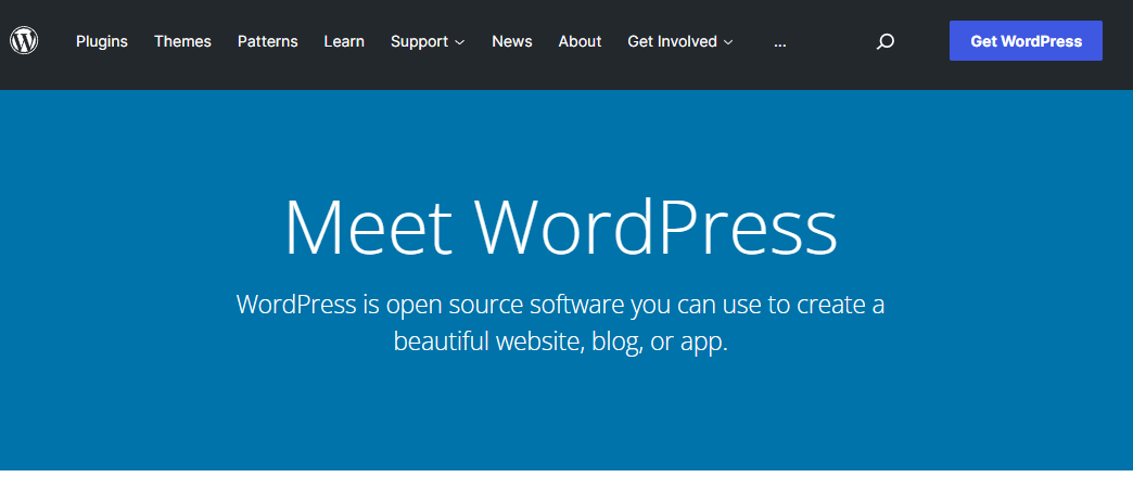 WordPress screenshot
