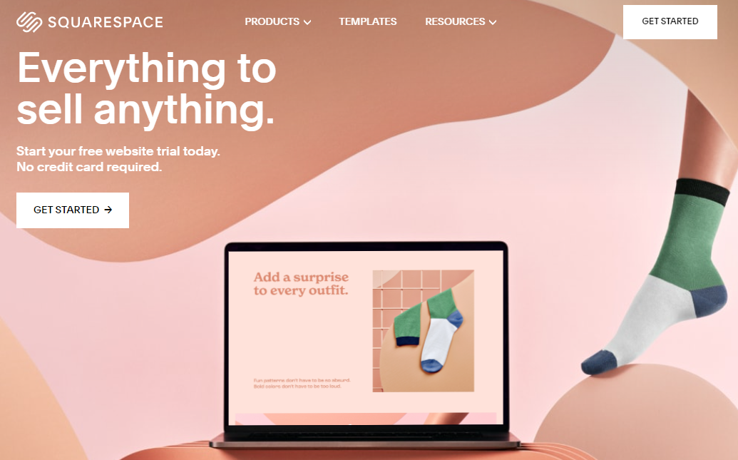 squarespace homepage