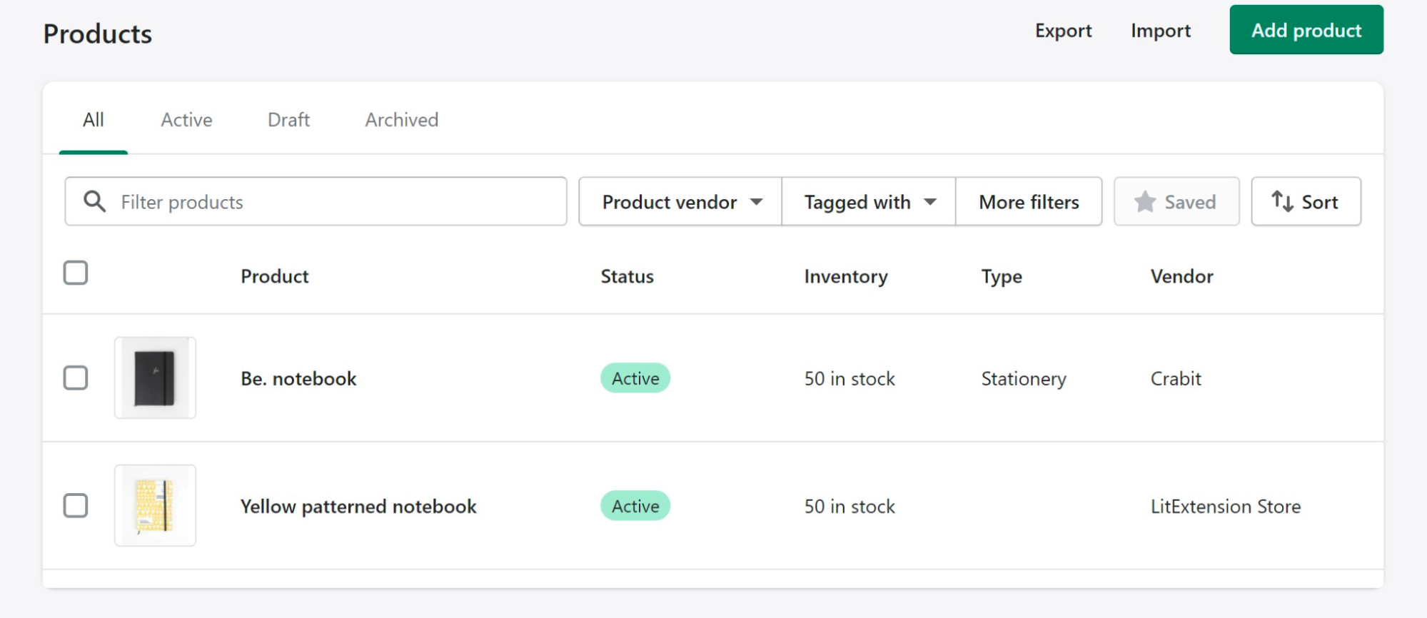 shopify Inventory Management Features