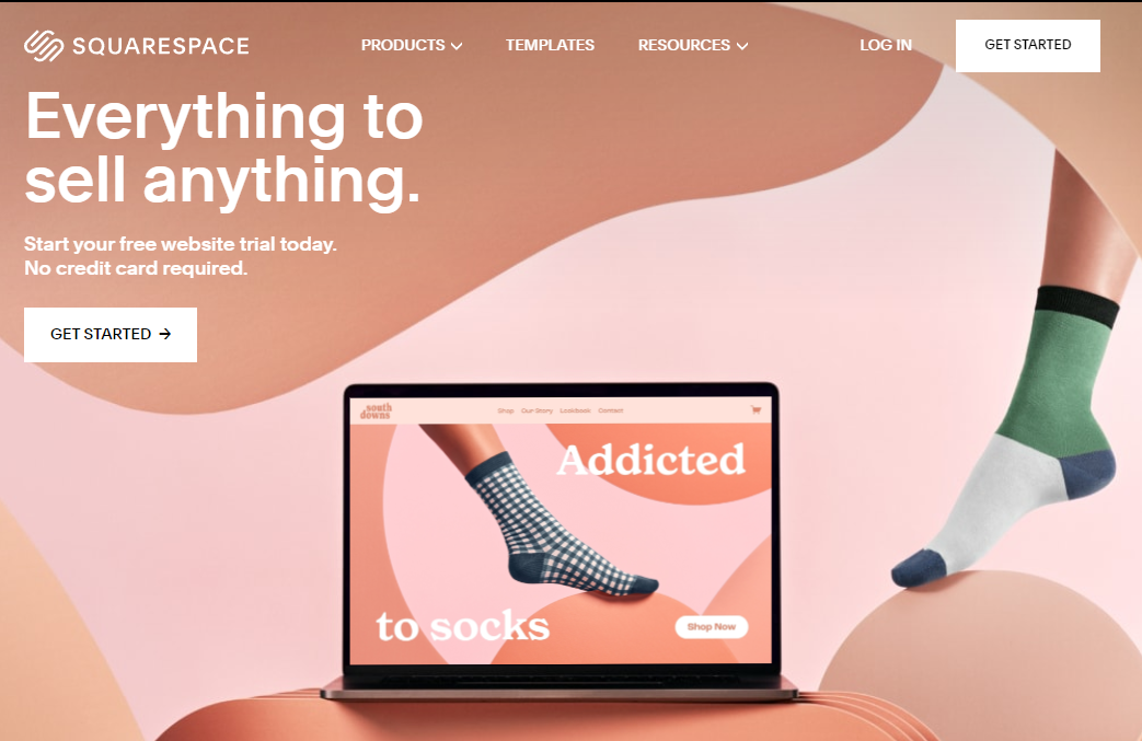 Squarespace homepage