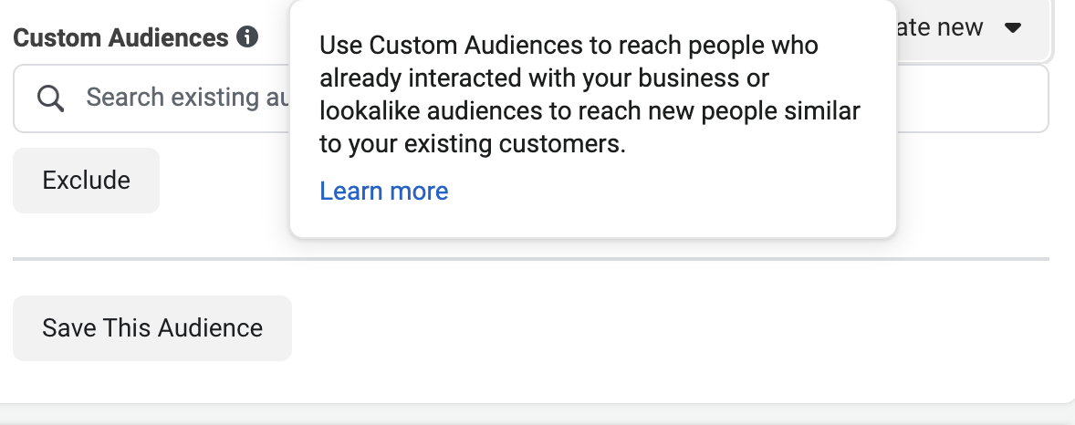 Custom Audience