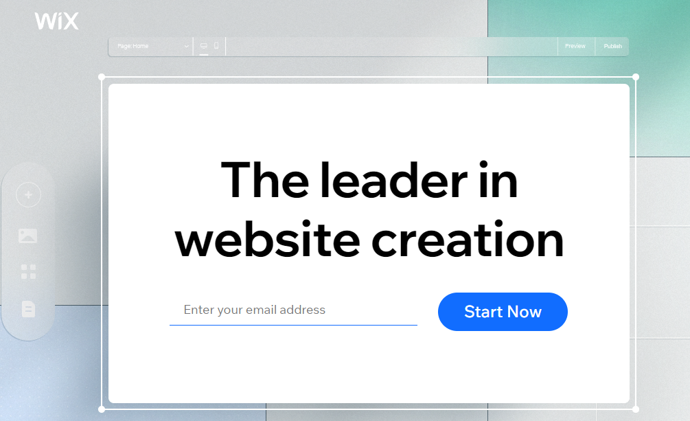 Wix webpage screenshot