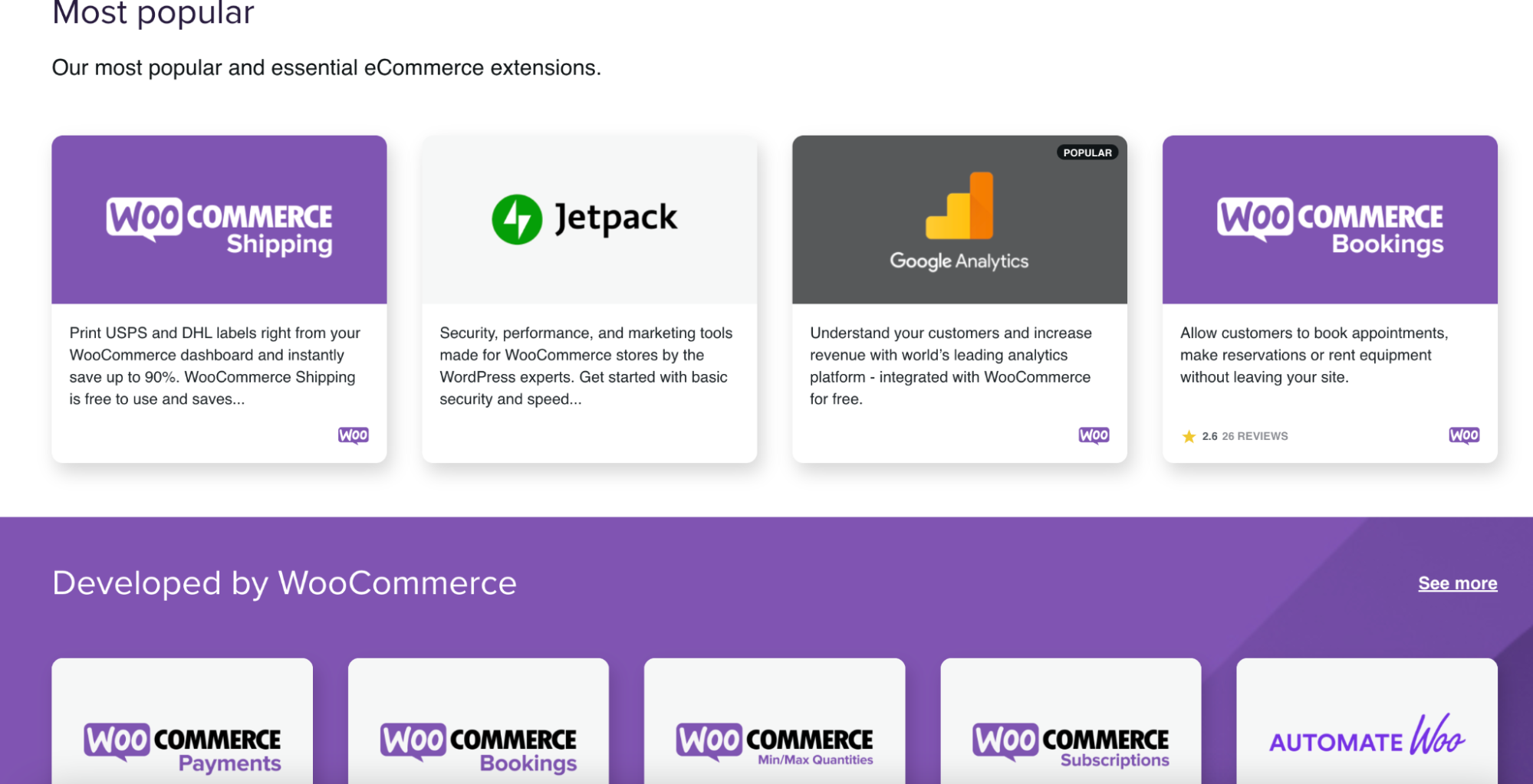 WooCommerce Extensions