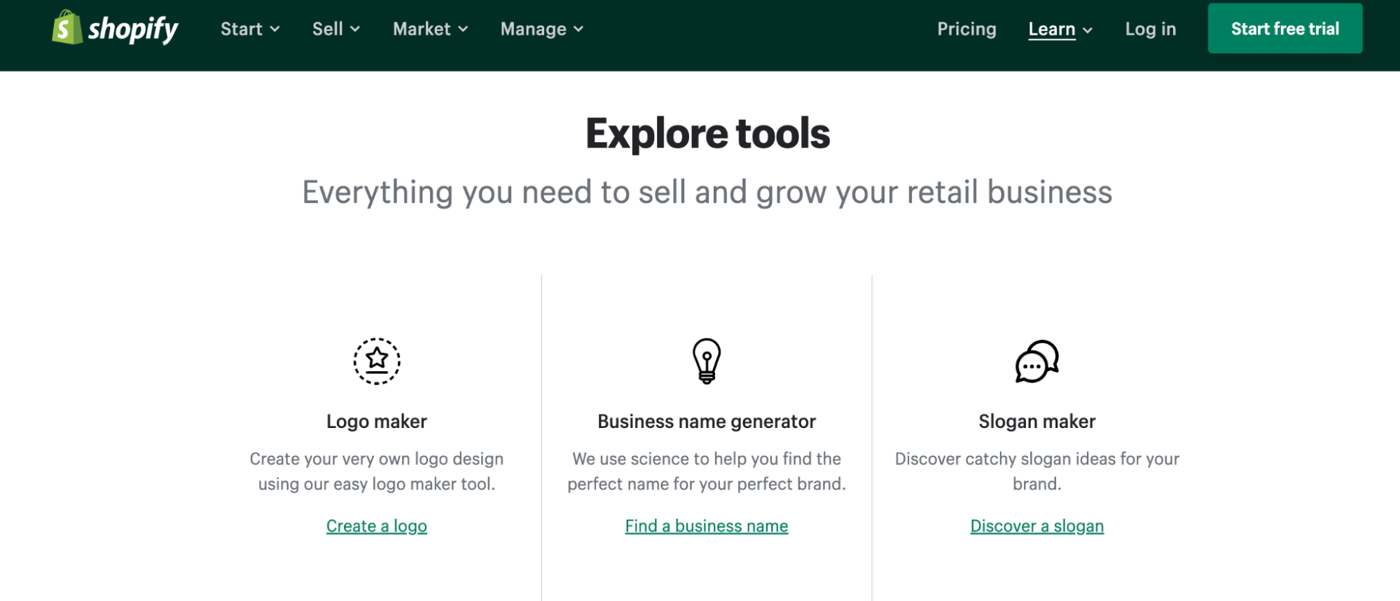 Shopify Free Business Tools