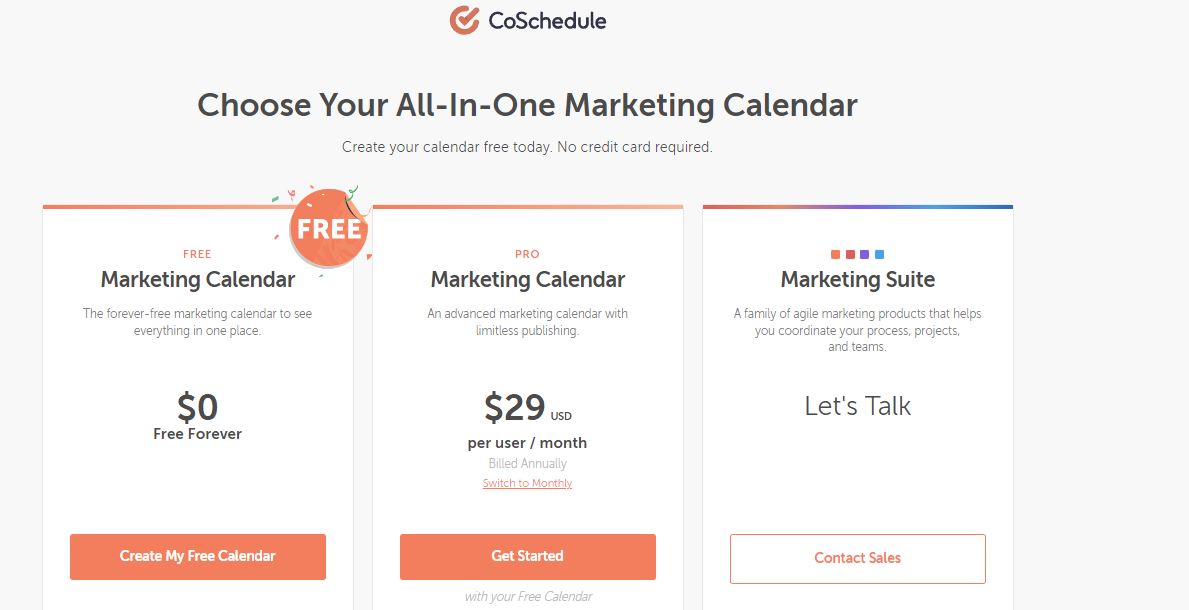 CoSchedule Pricing